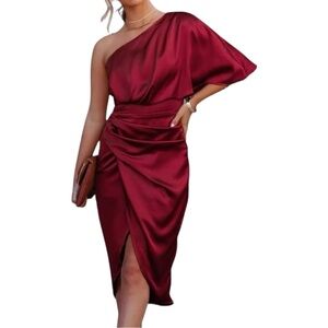 Do+Be One Shoulder Tulip Hem Dress - Size Large - New With Tags - Sold As Is